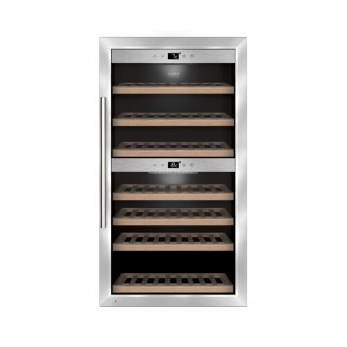 Racitor de vinuri Dual Zone, 66 sticle, Caso Germany, WineComfort 660 Smart, inox