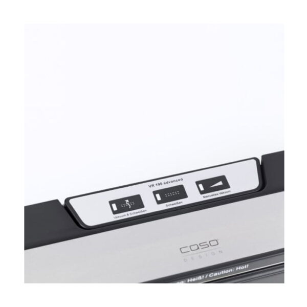 Aparat de vidat, Caso Germany, VR 190 Advanced, vidare uscata, negru