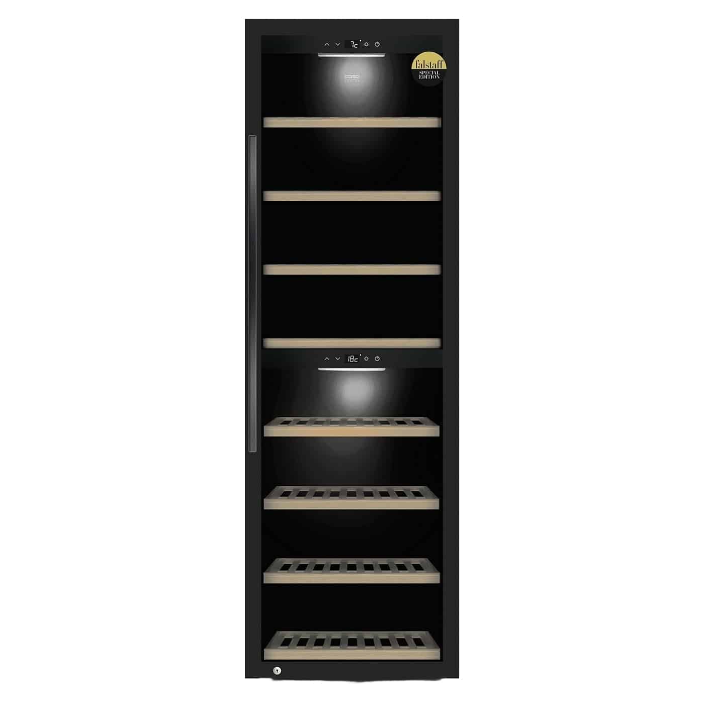 Racitor de vinuri Dual Zone, 180 sticle, Caso Germany, WineExclusive 180 Smart, negru