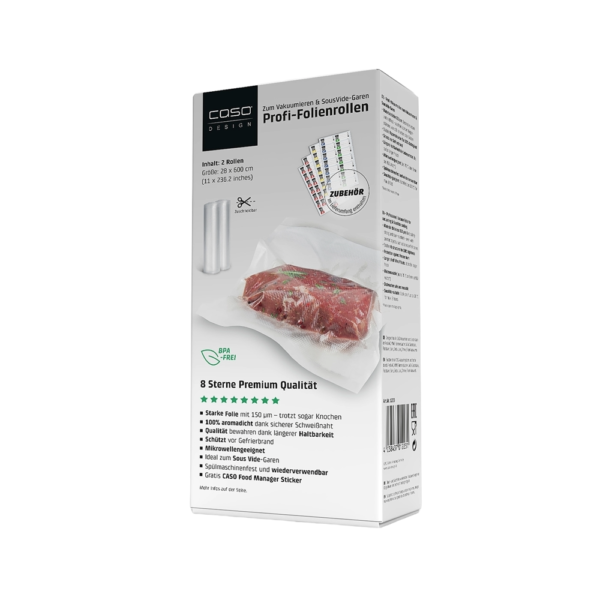 Set de 2 role gofrate pentru vidat 28 x 600 cm, Caso Germany - 01223