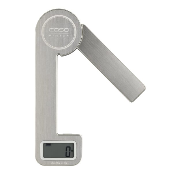 Cantar de bucatarie digital, Caso Germany, Kitchen Ecostyle, 5 kg, inox
