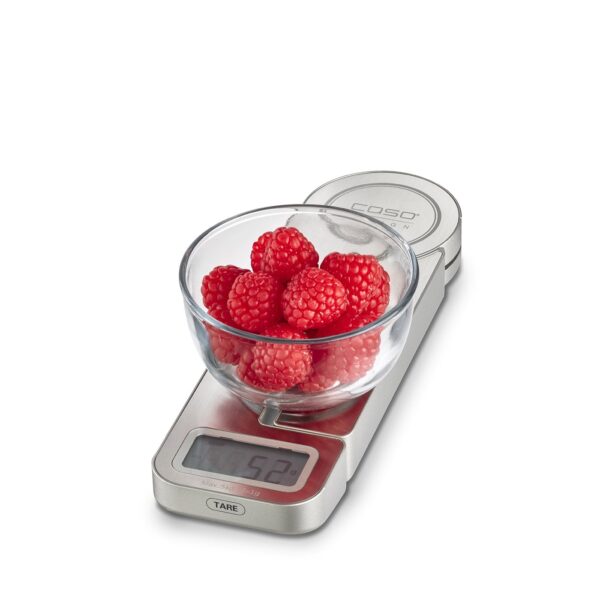 Cantar de bucatarie digital, Caso Germany, Kitchen Ecostyle, 5 kg, inox