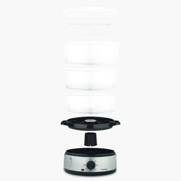Aparat de gatit cu aburi, H.Koenig, VAP10, 9 litri, 800 W, inox
