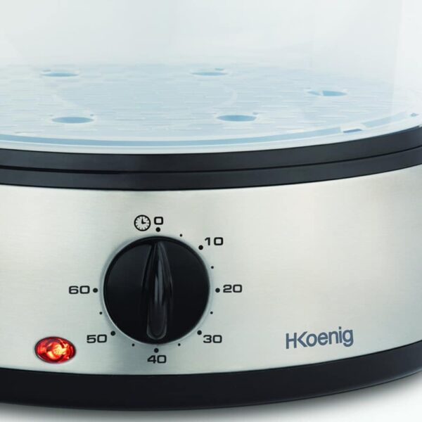 Aparat de gatit cu aburi, H.Koenig, VAP10, 9 litri, 800 W, inox