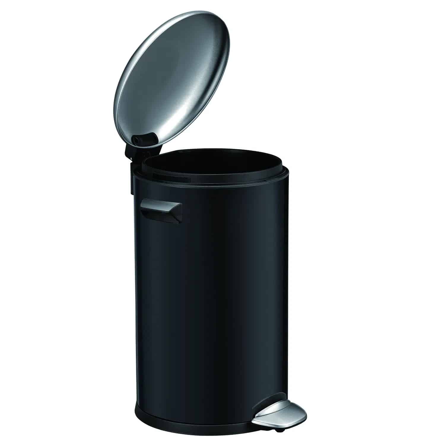 Cos de gunoi cu pedala, EKO, Belle Deluxe, 20 litri, 1 compartiment, negru