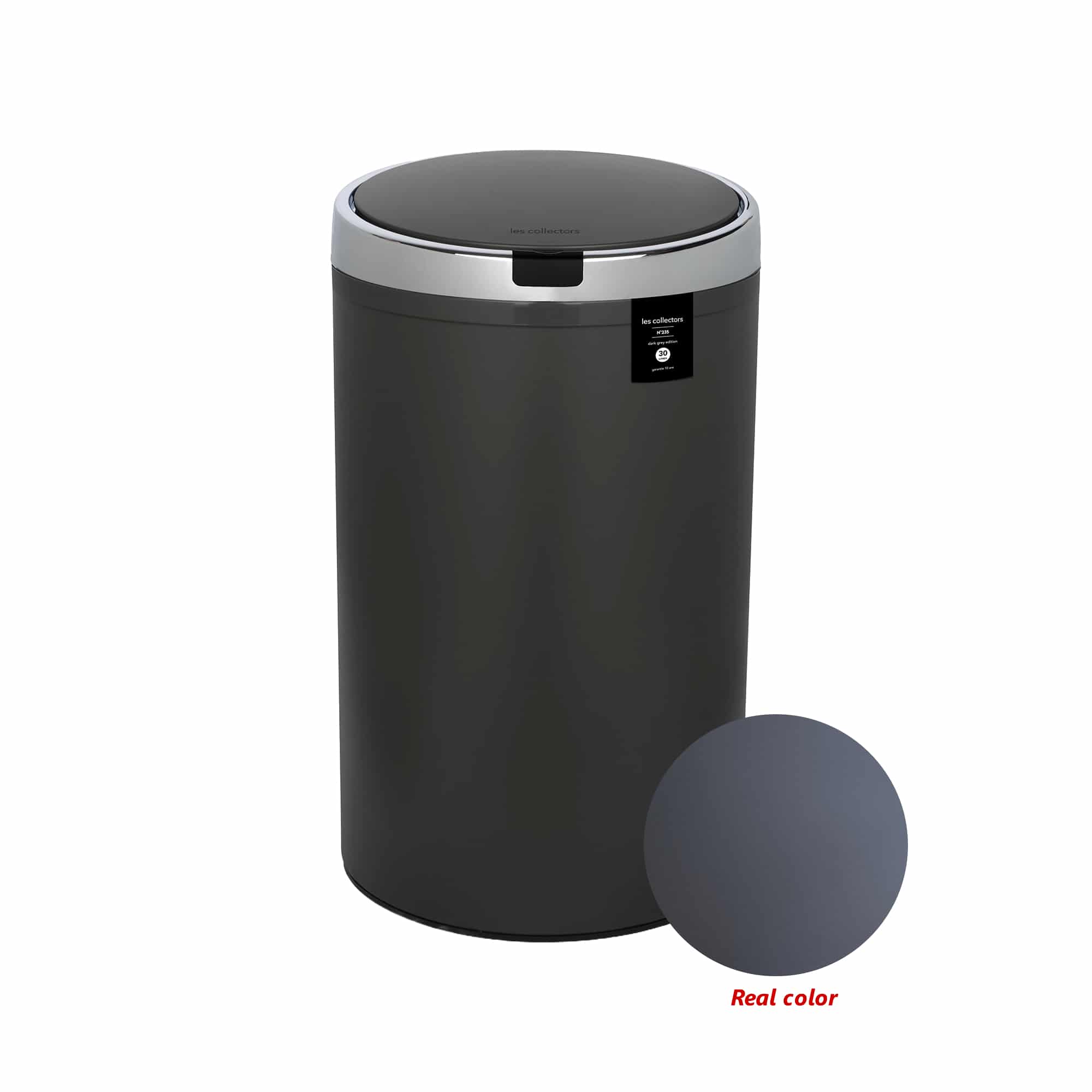 Cos de gunoi cu senzor, Les Collectors, N347, 42 litri, 1 compartiment, gri