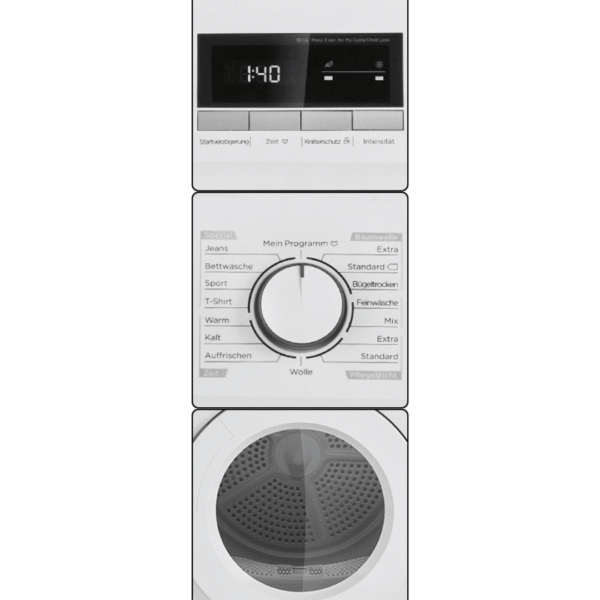 Uscator de rufe, Bomann, WTK7181, 8 kg, alb