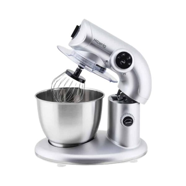 Mixer cu bol, H.Koenig, KM80, 5.5 litri, 1000 W, inox