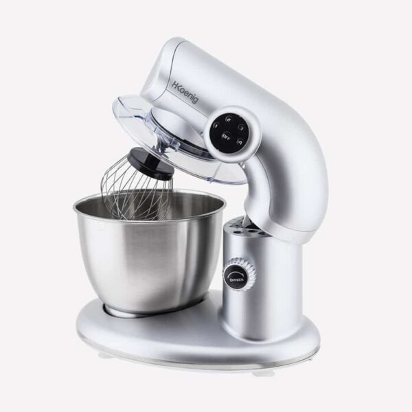 Mixer cu bol, H.Koenig, KM80, 5.5 litri, 1000 W, inox