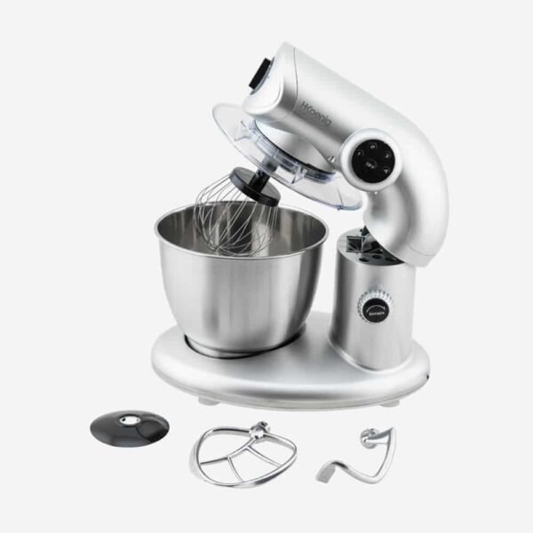 Mixer cu bol, H.Koenig, KM80, 5.5 litri, 1000 W, inox