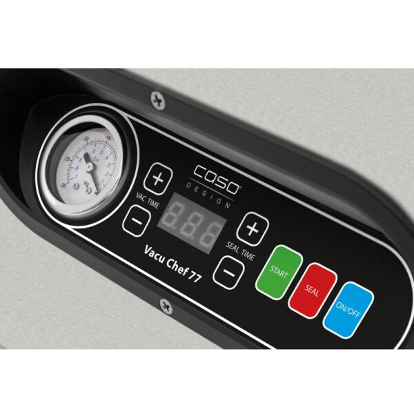 Aparat de vidat cu camera, Caso Germany, VacuChef 77, vidare uscata/umeda/lichida, inox