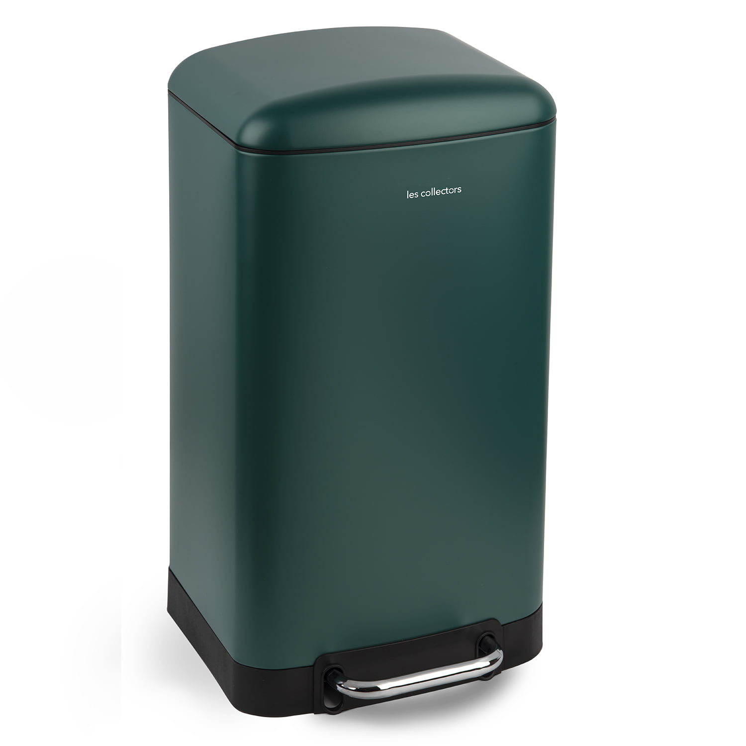 Cos de gunoi cu pedala, Les Collectors, N701, 30 litri, 1 compartiment, verde inchis