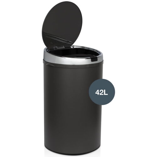 Cos de gunoi cu senzor, Les Collectors, N347, 42 litri, 1 compartiment, gri