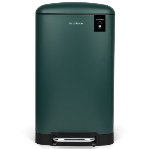 Cos de gunoi cu pedala Les Collectors, N863, 40 litri, 1 compartiment, verde inchis