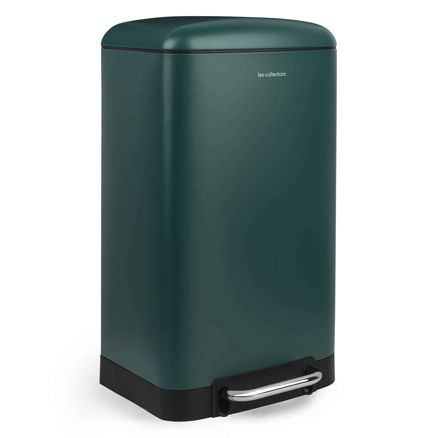 Cos de gunoi cu pedala, Les Collectors, N701, 30 litri, 1 compartiment, verde inchis