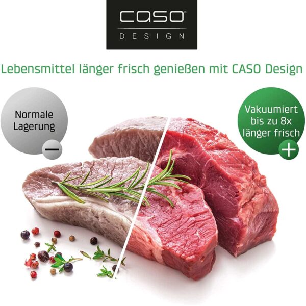 Set de 50 de pungi si role gofrate pentru vidat, 20 x 30/20 x 600/30 x 600 cm, Caso Germany - 01235