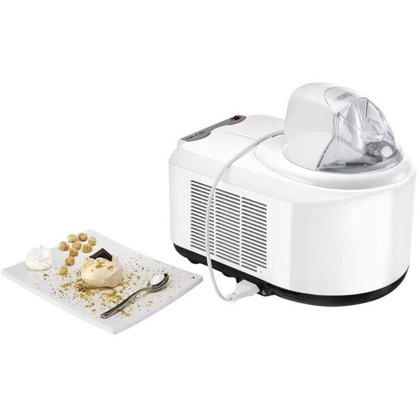 Masina de inghetata cu compresor, Nemox, Gelato Chef2200 i-Green, 1.5 litri, alb