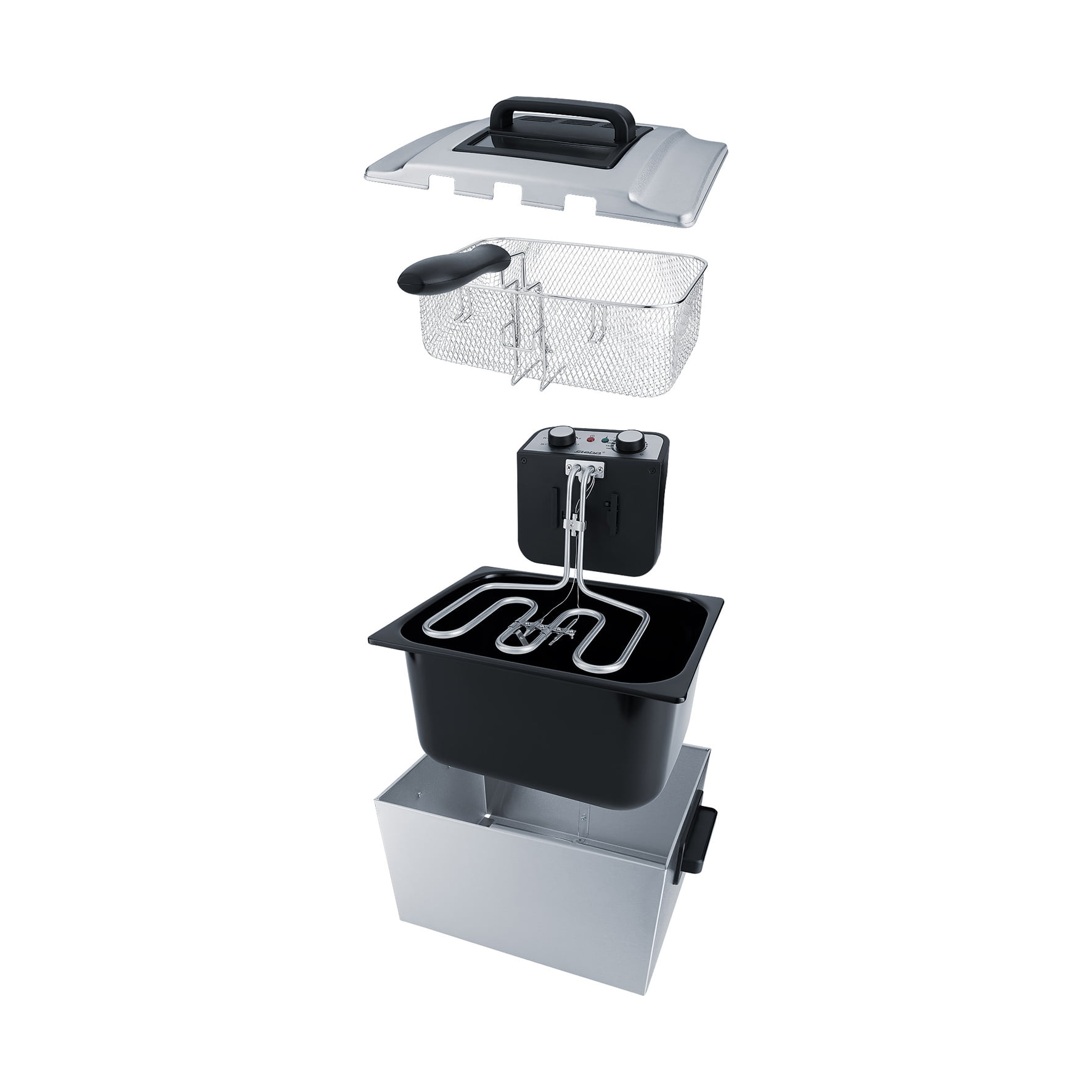 Friteuza cu ulei, Steba Germany, DF300, 3000 W, 5 litri, inox