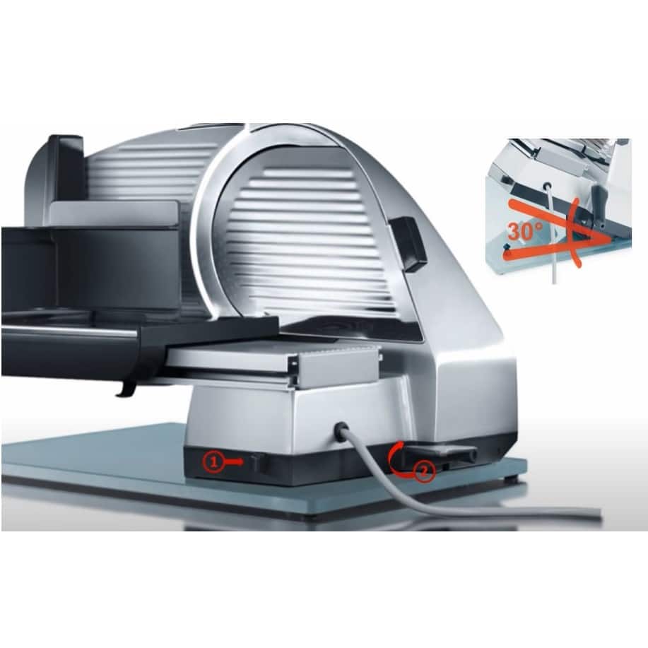 Feliator electric inclinabil, Graef, M90, 0-20 mm, inox