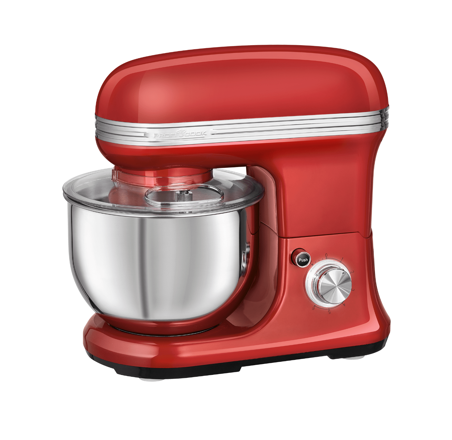 Mixer cu bol, ProfiCook, PC-KM1197, 5 litri, 1200 W, rosu