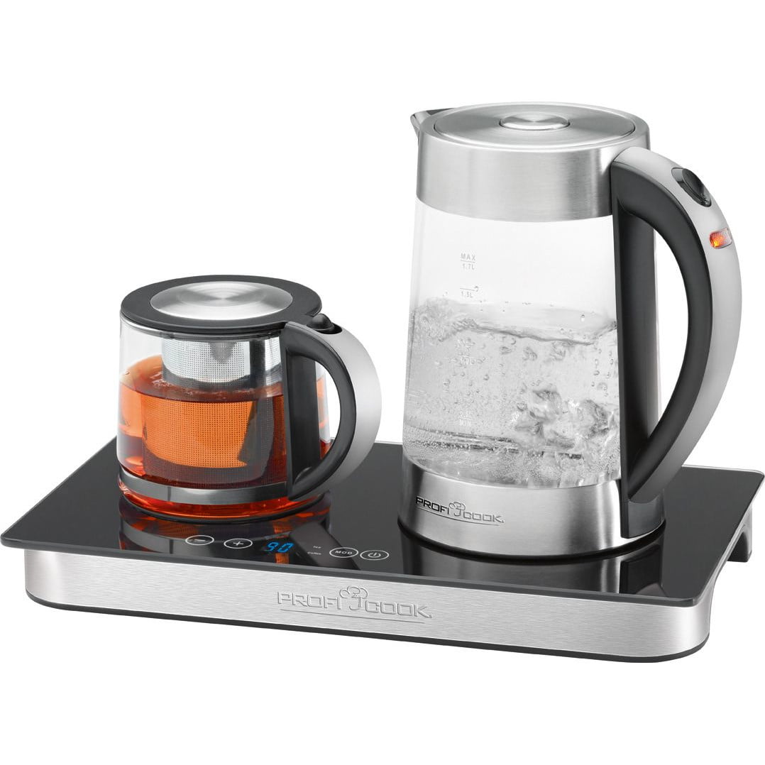 Set fierbator cafea si ceai, ProfiCook, PC-TKS1056, 1.8 litri, 2200 W, inox