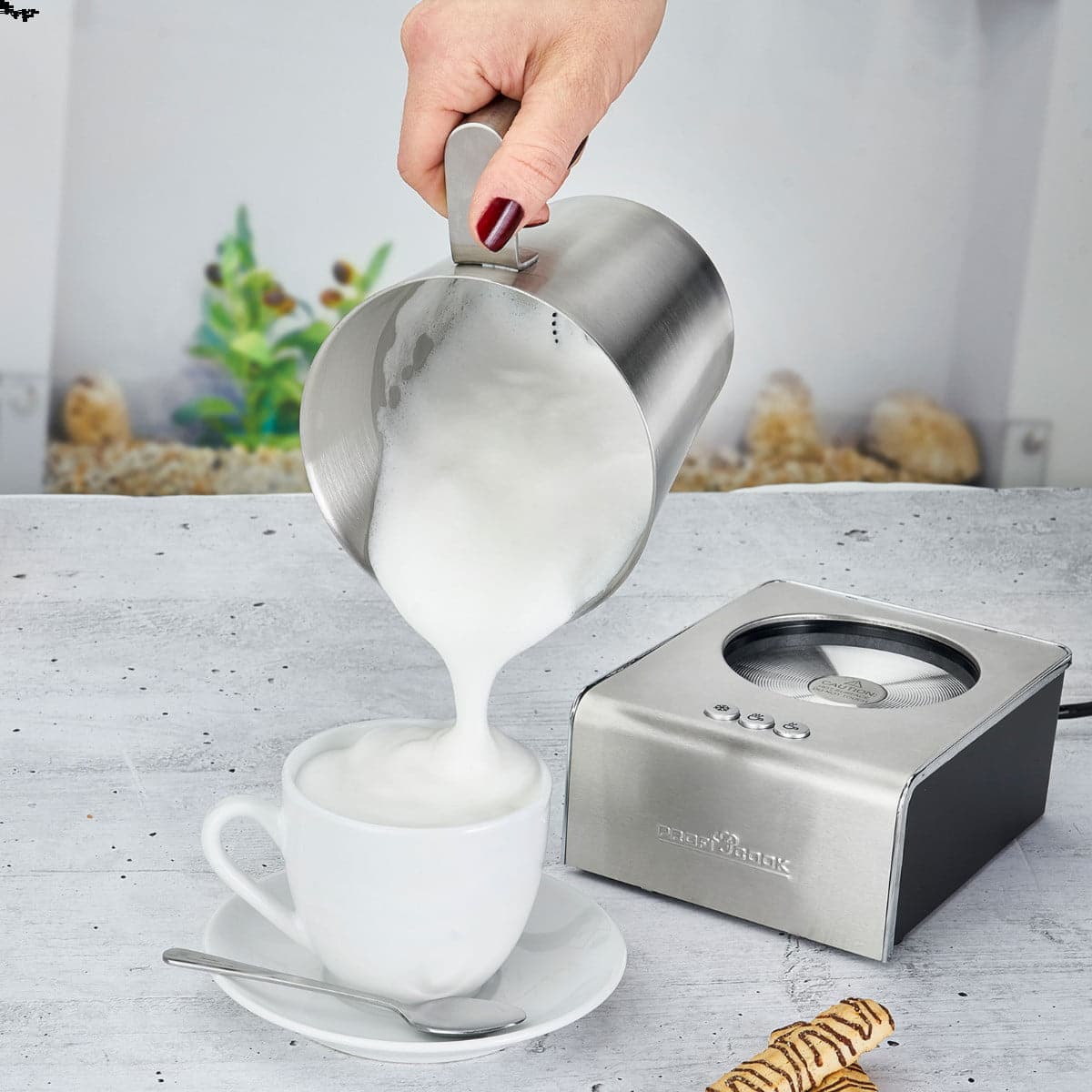 Aparat de spumare lapte, ProfiCook, MS1032, 500 ml, inox