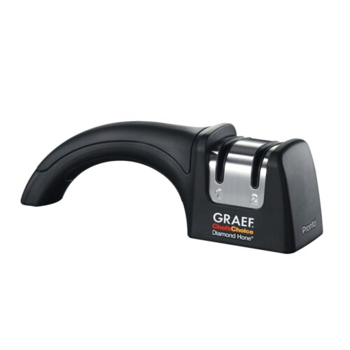 Ascutitor manual pentru cutite, Graef - PRONTO, negru