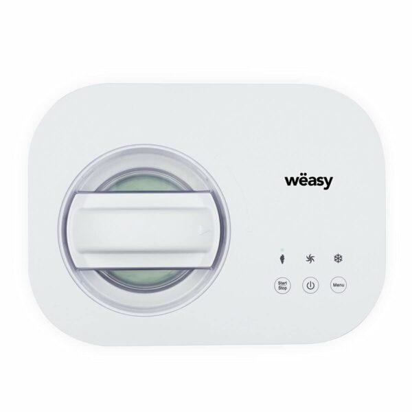Masina de inghetata cu compresor, Weasy, YUM135, 1 litru, alb
