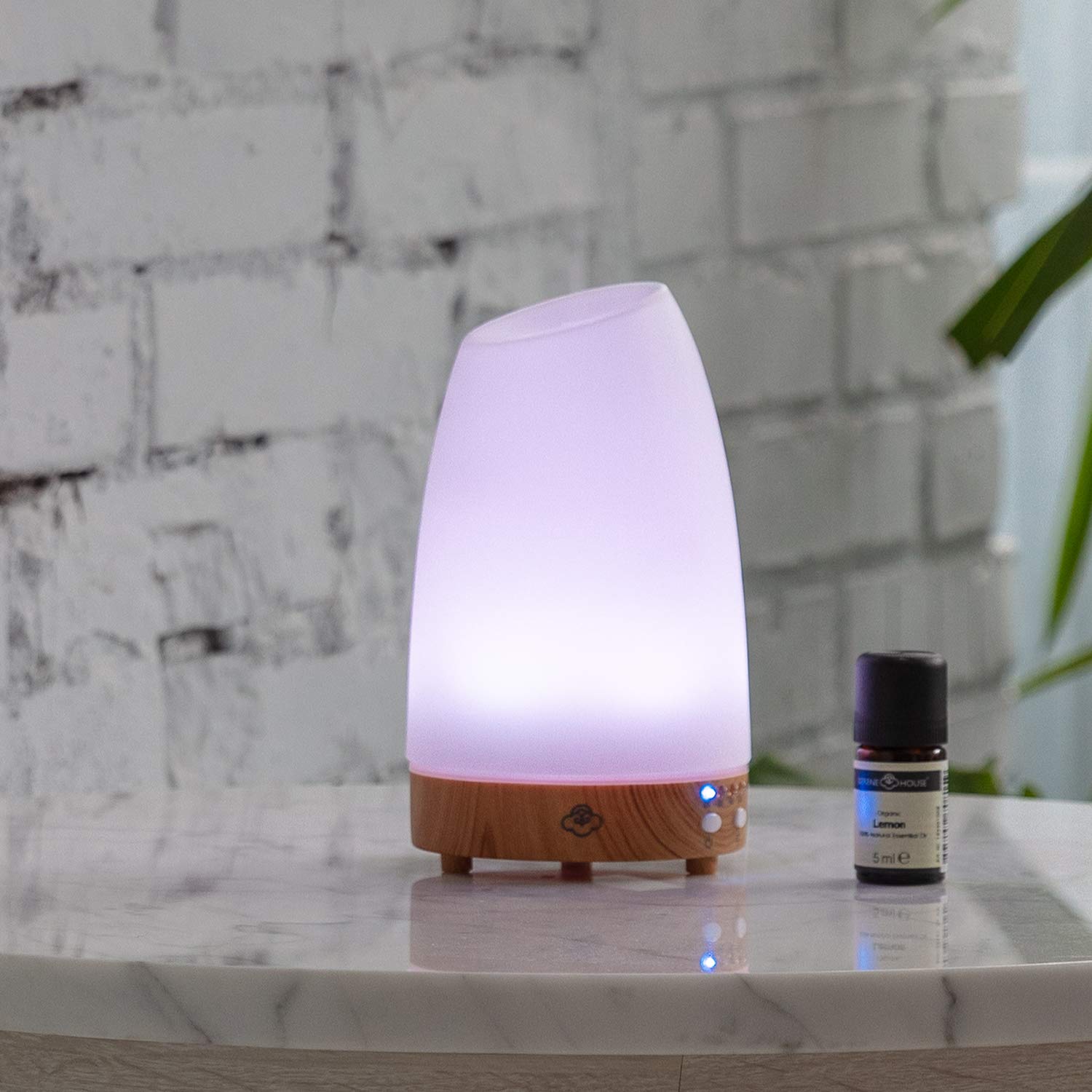 Difuzor aromaterapie cu ultrasunete, Serene House, Astro, 90 ml, 12 W, alb