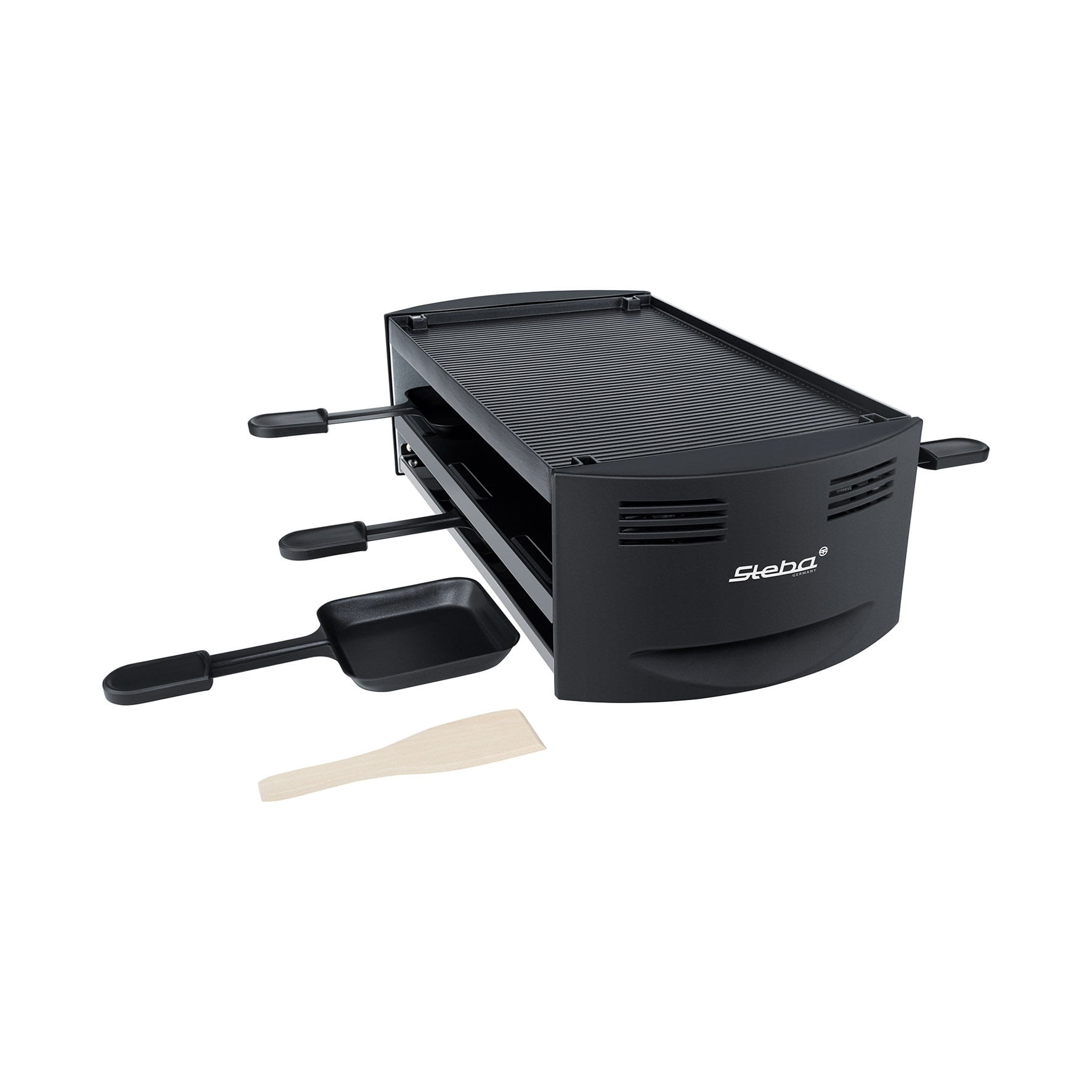 Plita grill si raclette, Steba Germany, RC6, 1500 W, 6 persoane, negru