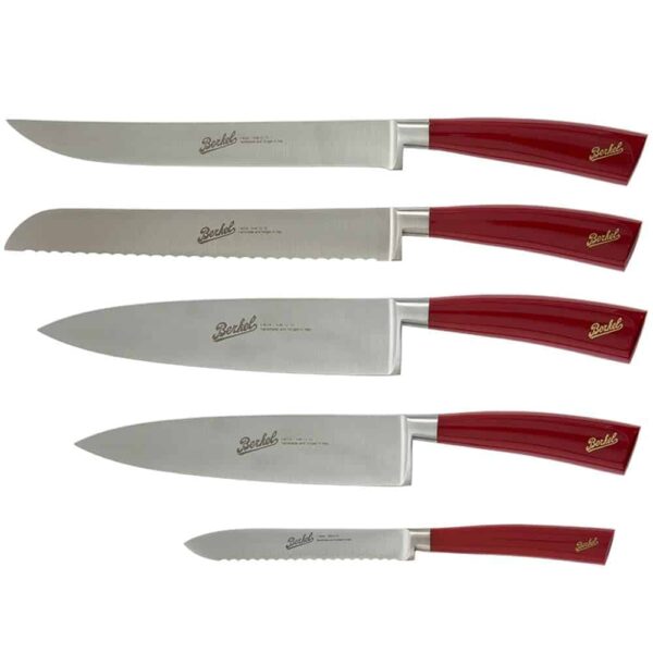 Set 5 cutite, Berkel, Elegance Sense Block, rosu
