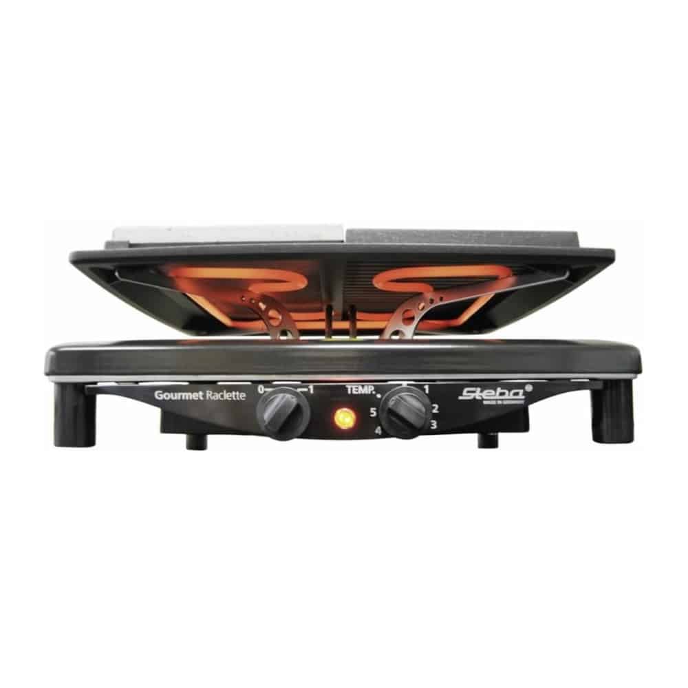 Plita grill si raclette, Steba Germany, RC4PLUS, 1400 W, 8 persoane, negru