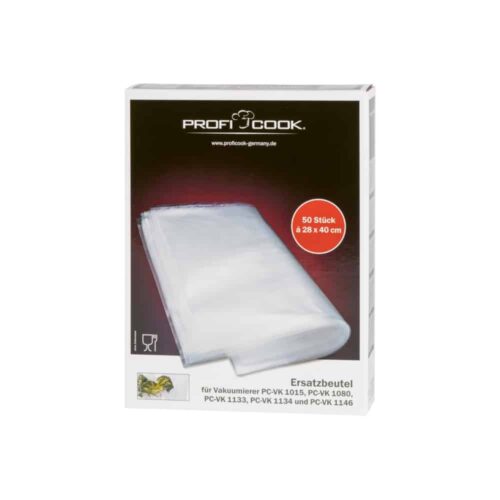 Set de 50 de pungi gofrate pentru vidat 28×40 cm, ProfiCook – 2840P