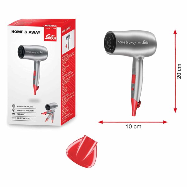 Uscator de par, Solis, Home&Away, 1800 W, gri