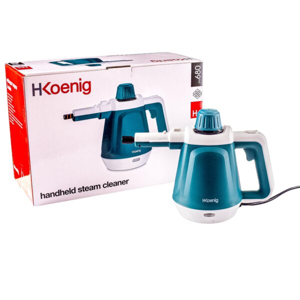 Aparat de curatat cu aburi, H.Koenig, NV680, 1200 W, 400 ml, verde