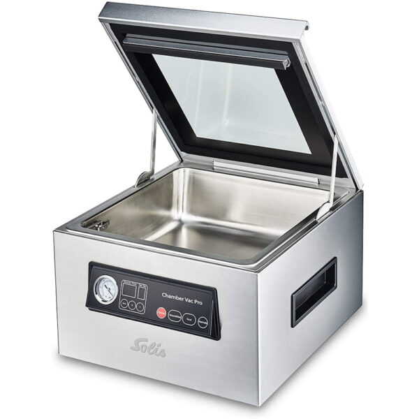 Aparat de vidat cu camera profesional, Solis, Chamber Vac Pro, vidare uscata/umeda/marinare, inox