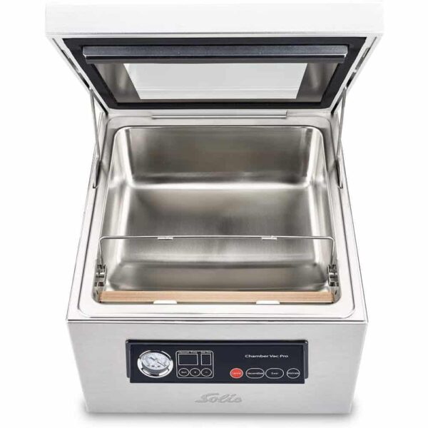Aparat de vidat cu camera profesional, Solis, Chamber Vac Pro, vidare uscata/umeda/marinare, inox