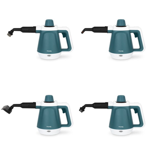 Aparat de curatat cu aburi, H.Koenig, NV680, 1200 W, 400 ml, verde