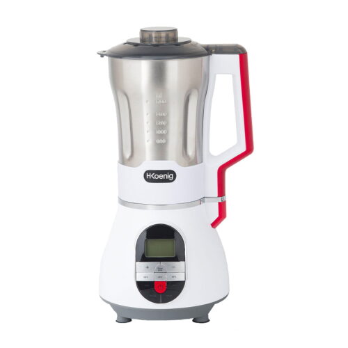 Blender cu incalzire, H.Koenig, Soup Maker, 900 W, 1.7 litri, alb