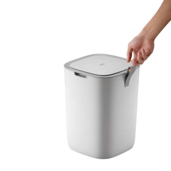 Cos de gunoi cu senzor, EKO, Morandi Smart, 12 litri, 1 compartiment, alb