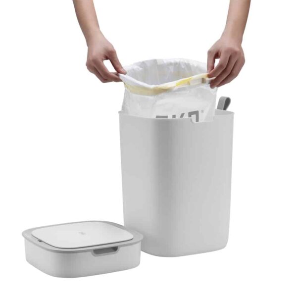 Cos de gunoi cu senzor, EKO, Morandi Smart, 12 litri, 1 compartiment, alb