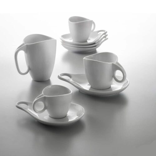 Set 6 cesti cu farfurie Milla, Casa Bugatti - 53-1002P0