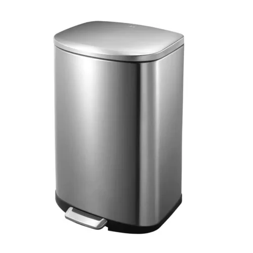 Cos de gunoi cu pedala, EKO, Della Step Bin, 50 litri, 1 compartiment, inox