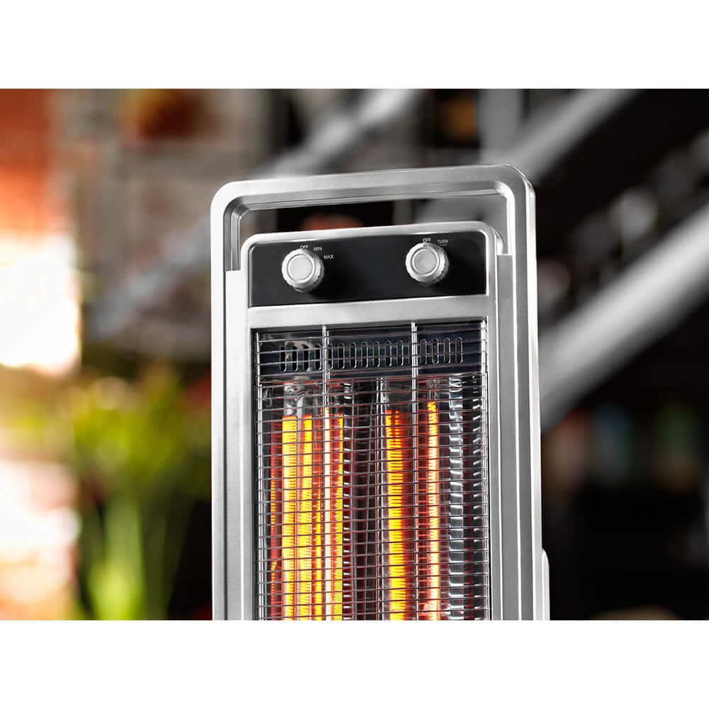 Radiator cu infrarosu de podea, Olimpia Splendid, Solaria Carbon, 1200 W, gri