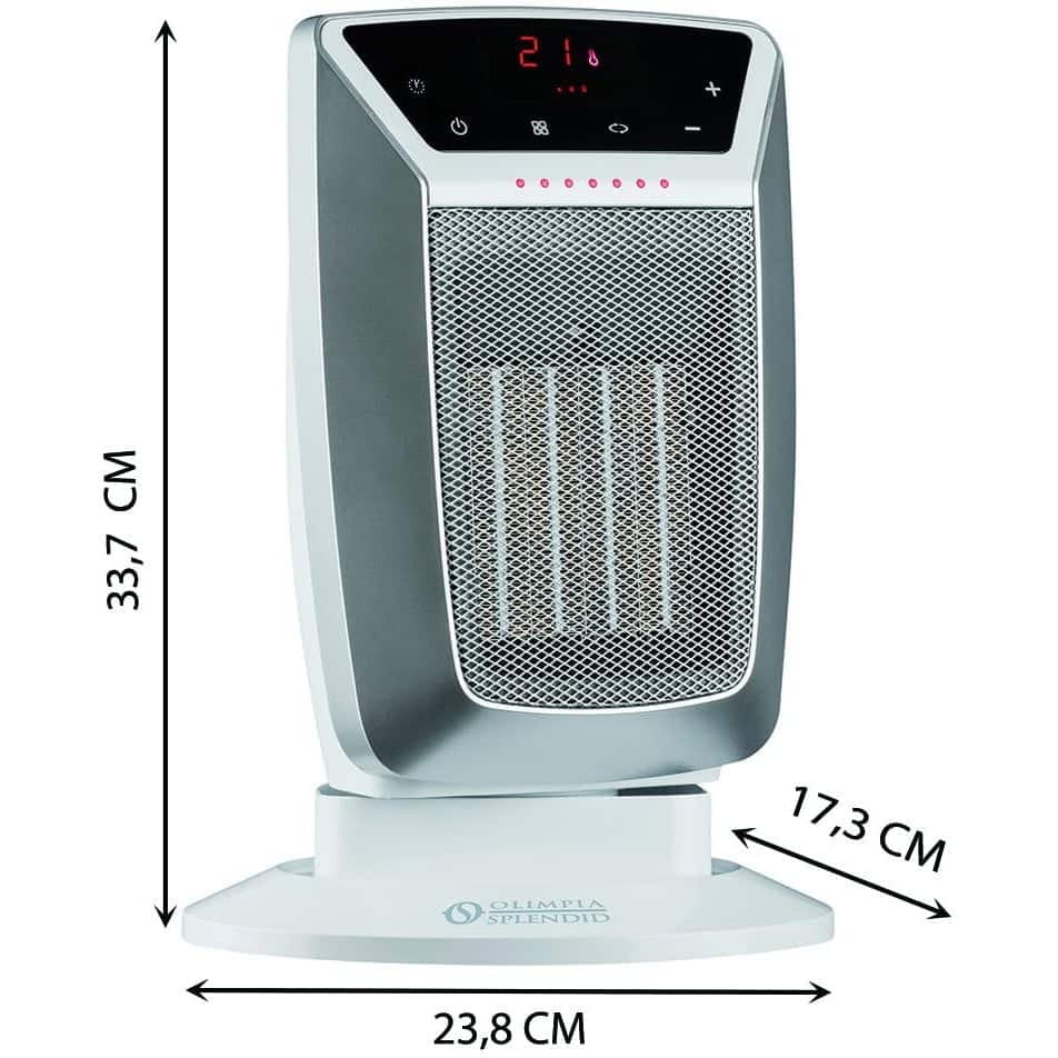 Aeroterma electrica cu termostat, Olimpia Splendid, CaldoStile D, 2000 W, alb