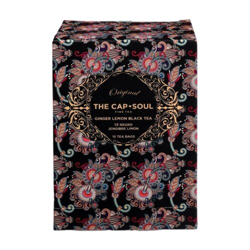 Ceai negru The Cap Soul - Ginger & Lemon, 15 plicuri