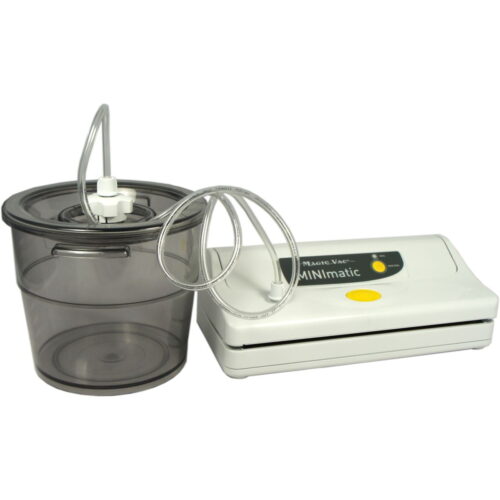 Aparat de vidat, Magic Vac, Minimatic, vidare uscata/umeda/marinare, alb