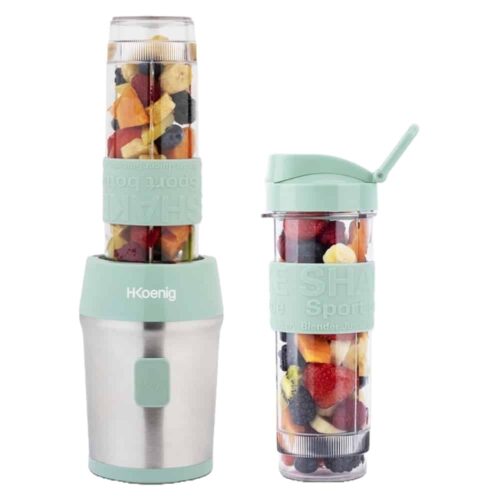 Mini blender, H.Koenig – SMOO18, verde deschis