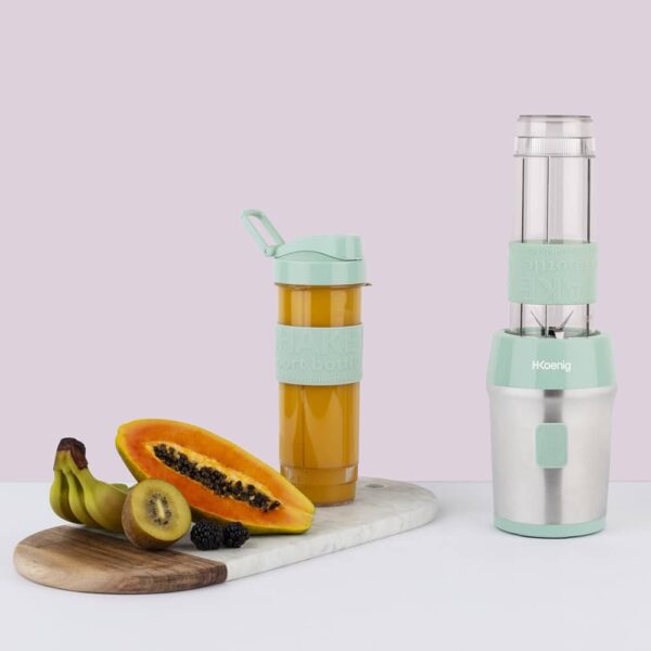 Mini blender, H.Koenig – SMOO18, verde deschis