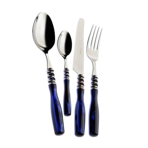 Set 24 tacamuri, Casa Bugatti – Arianna Chromed, albastru_3